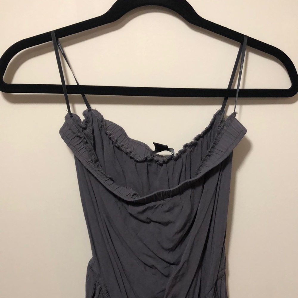 Grey Strapless Romper